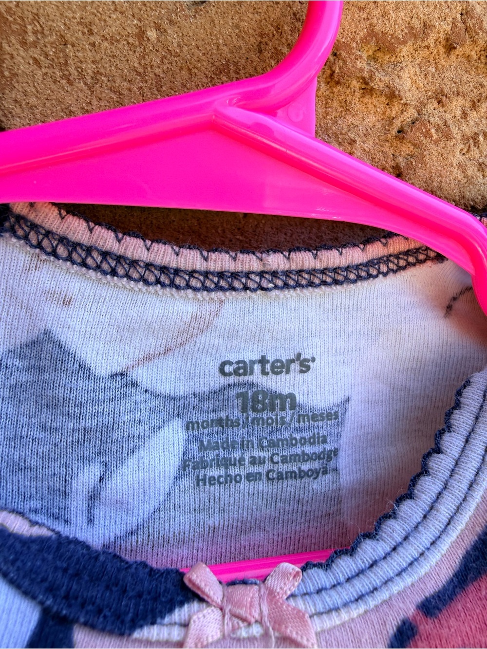 10/$25 • Carters Cotton Apple Print Bodysuit - Picture 3 of 3